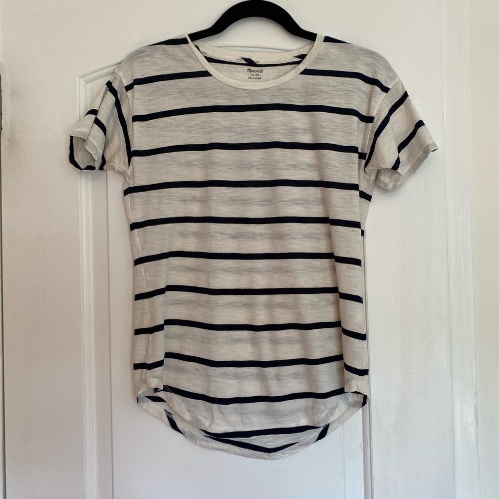 Madewell striped basic tee